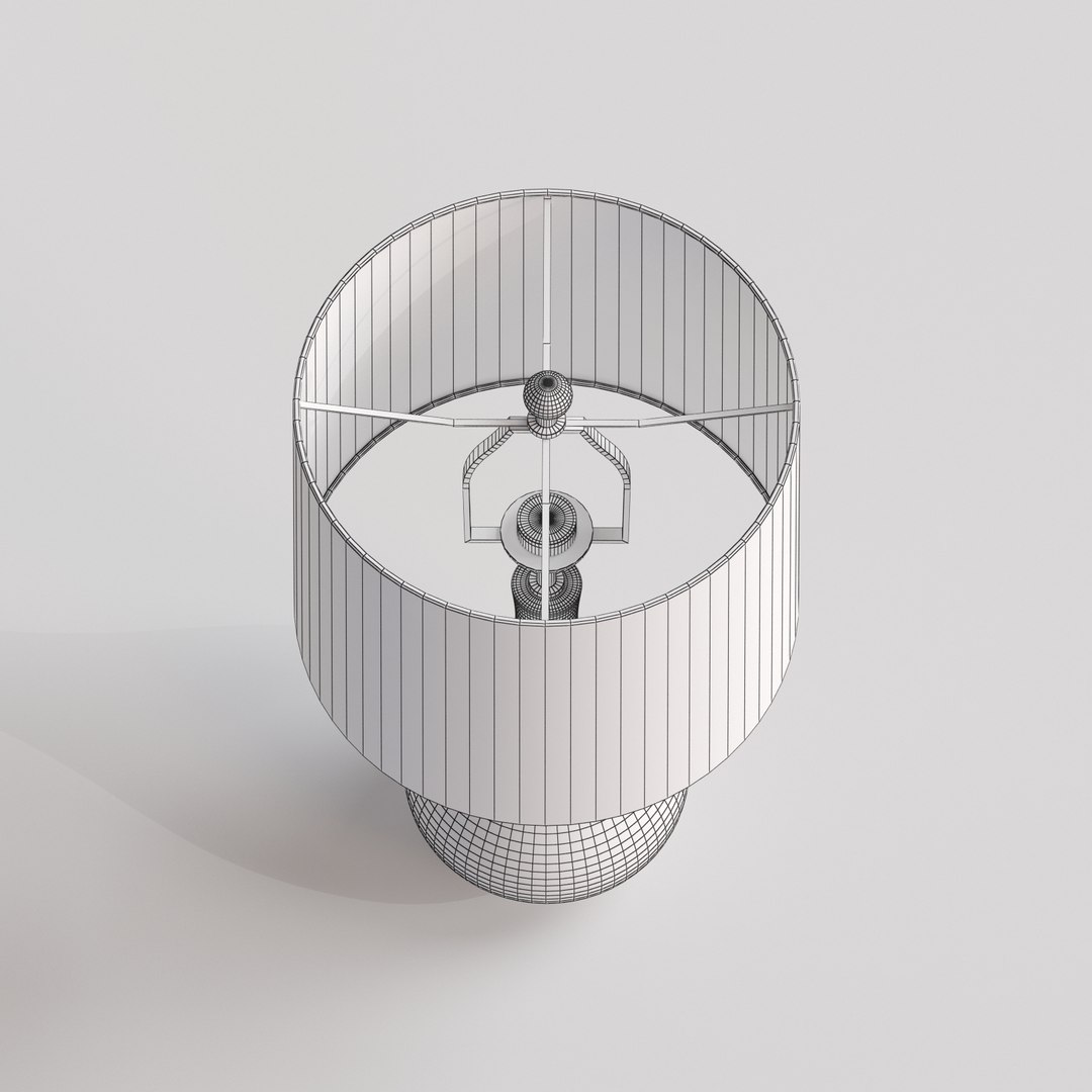 Crate Barrel Kathryn Table Lamp 3D Model TurboSquid 1186248