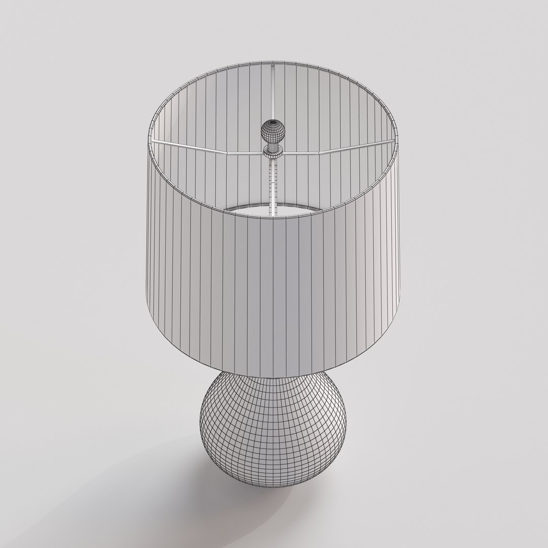 Crate Barrel Kathryn Table Lamp 3D Model TurboSquid 1186248