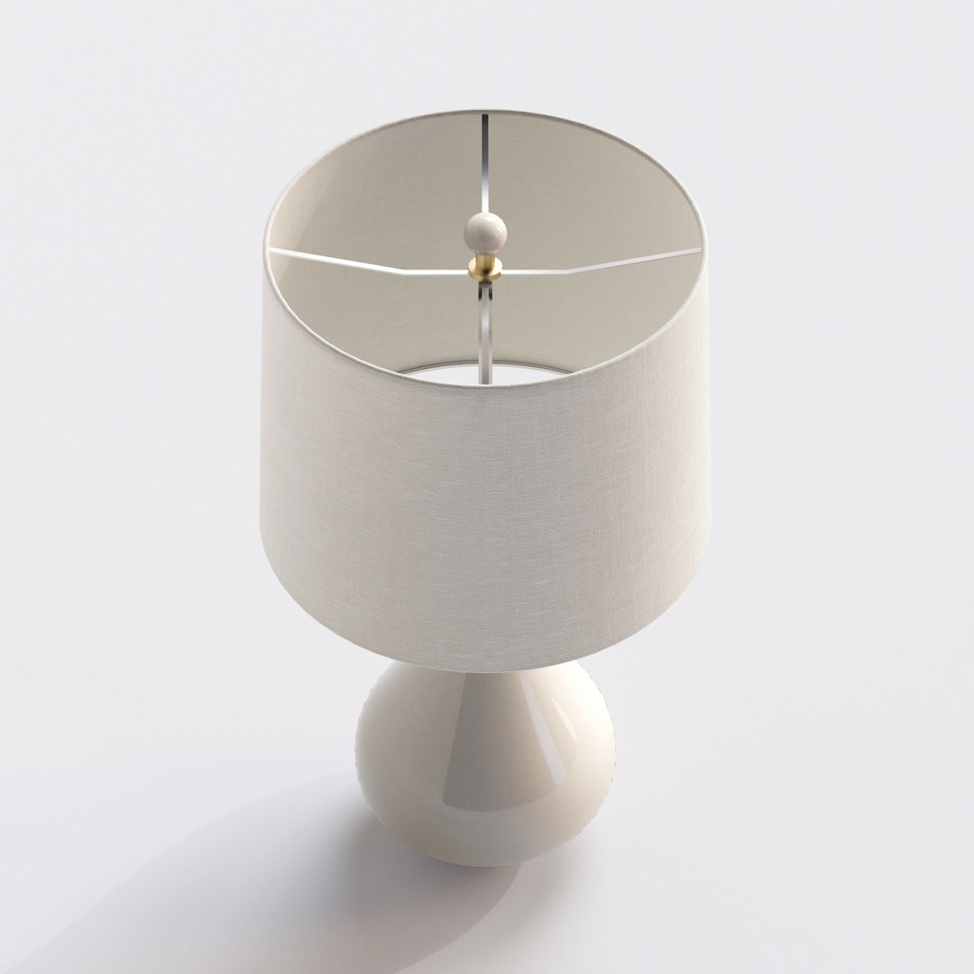 Crate Barrel Kathryn Table Lamp 3D Model TurboSquid 1186248