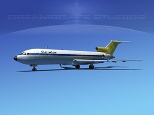 airline boeing 727 727-200 3d lwo