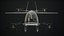 Coche volador eVTOL Air One Negro PBR