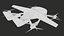Coche volador eVTOL Air One Negro PBR