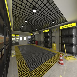 3D Car Service Garage