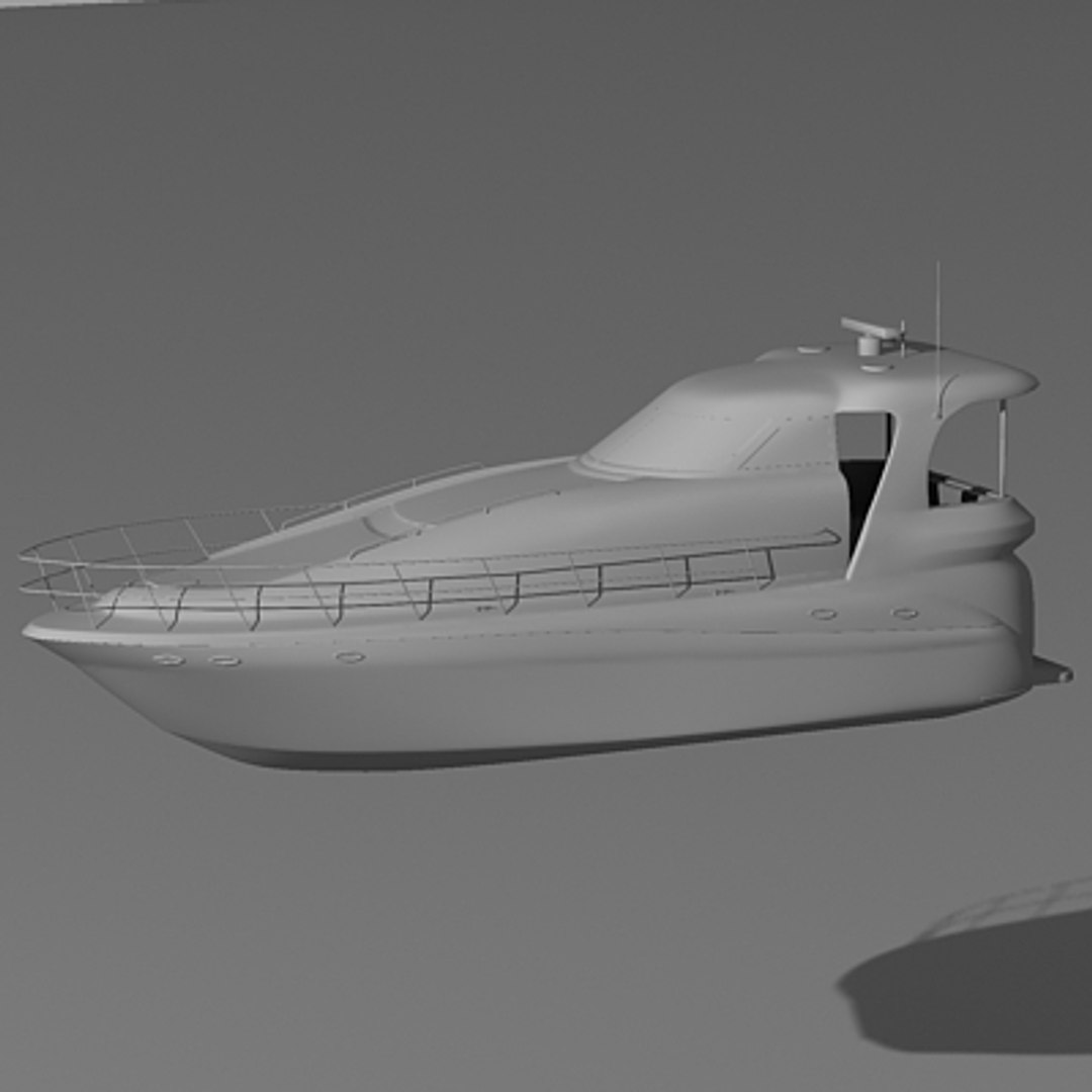 Searay 480 Yacht 3d Model