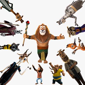 Cartoon Animals Rigged V1