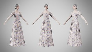 Dress 27 Whimsical Loop Mosaic 3D model