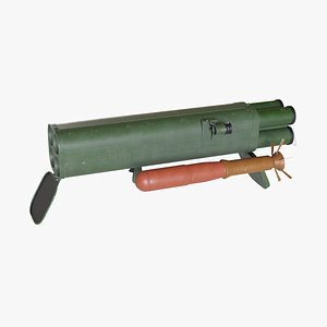 3D Rusted Incendiary Rocket Launcher M202A1 FLASH