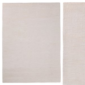 3D model Reeve Stripe Handwoven Rug Warm White