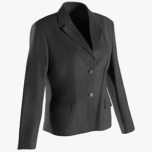 3D realistic women s blazer