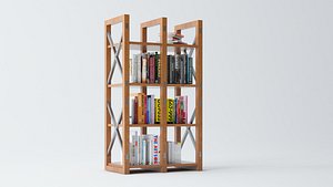 3D bookshelves