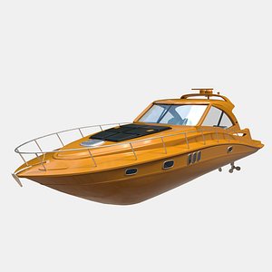 Sport Motorboat Yacht 3D