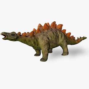 3D model Stegosaurus herbivorous dinosaur