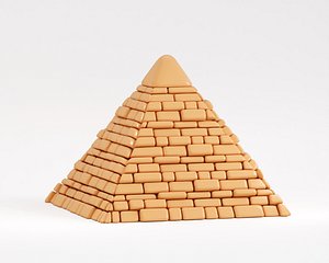 Cartoon Pyramid 3D model