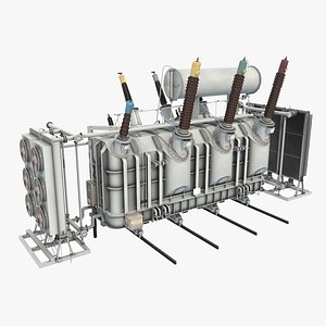 Main Transformer Of Power Station 1 3D model
