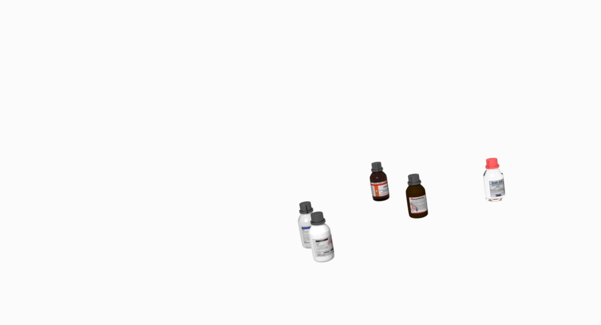 chemical bottles 3D https://p.turbosquid.com/ts-thumb/Sj/7YlDHf/sSgpv1ij/chemcialbottles12/jpg/1525741129/1920x1080/fit_q87/cb9ff8dbd868fdb67c315c2af2143a1b7f512bc4/chemcialbottles12.jpg