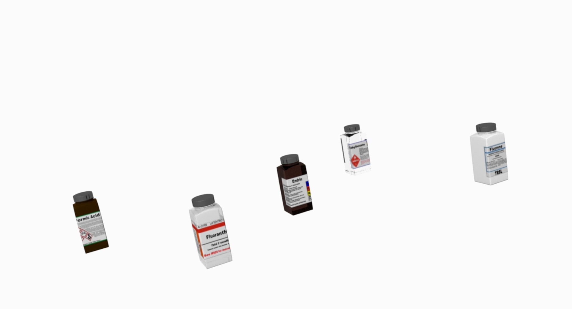 chemical bottles 3D https://p.turbosquid.com/ts-thumb/Sj/7YlDHf/zeA3R4hV/chemcialbottles08/jpg/1525741129/1920x1080/fit_q87/0716d752799ee4324ac8b652dcbbeb119537020a/chemcialbottles08.jpg