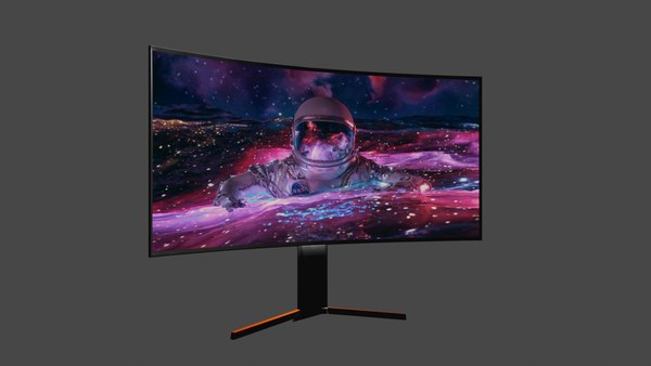 3D модель Изогнутый монитор - TurboSquid 1795647