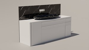 3D model bathroom sink