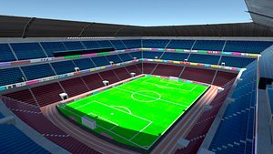 Low Poly Soccer Stadium