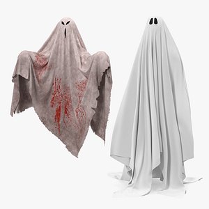 ghosts bedsheet sheet model