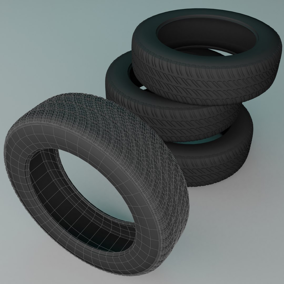 Wheel tire model - TurboSquid 1656075
