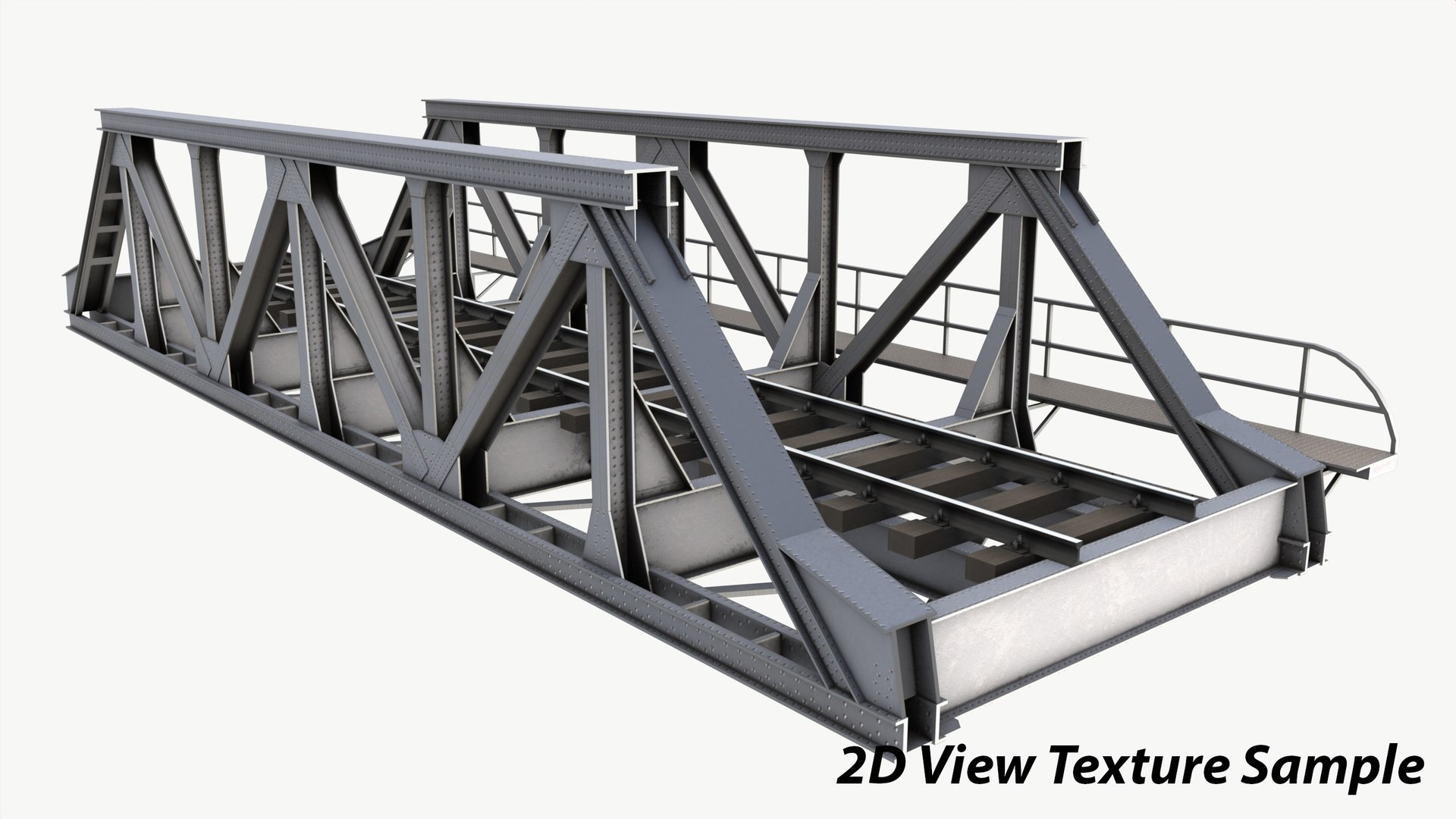 Railway Steel Bridge 3D Model TurboSquid 1995477