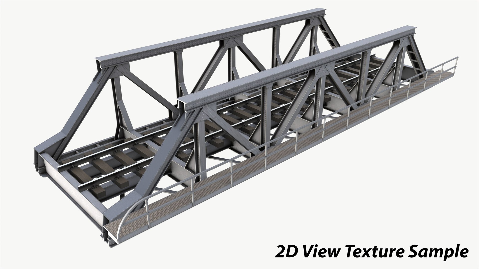 Railway Steel Bridge 3D Model TurboSquid 1995477