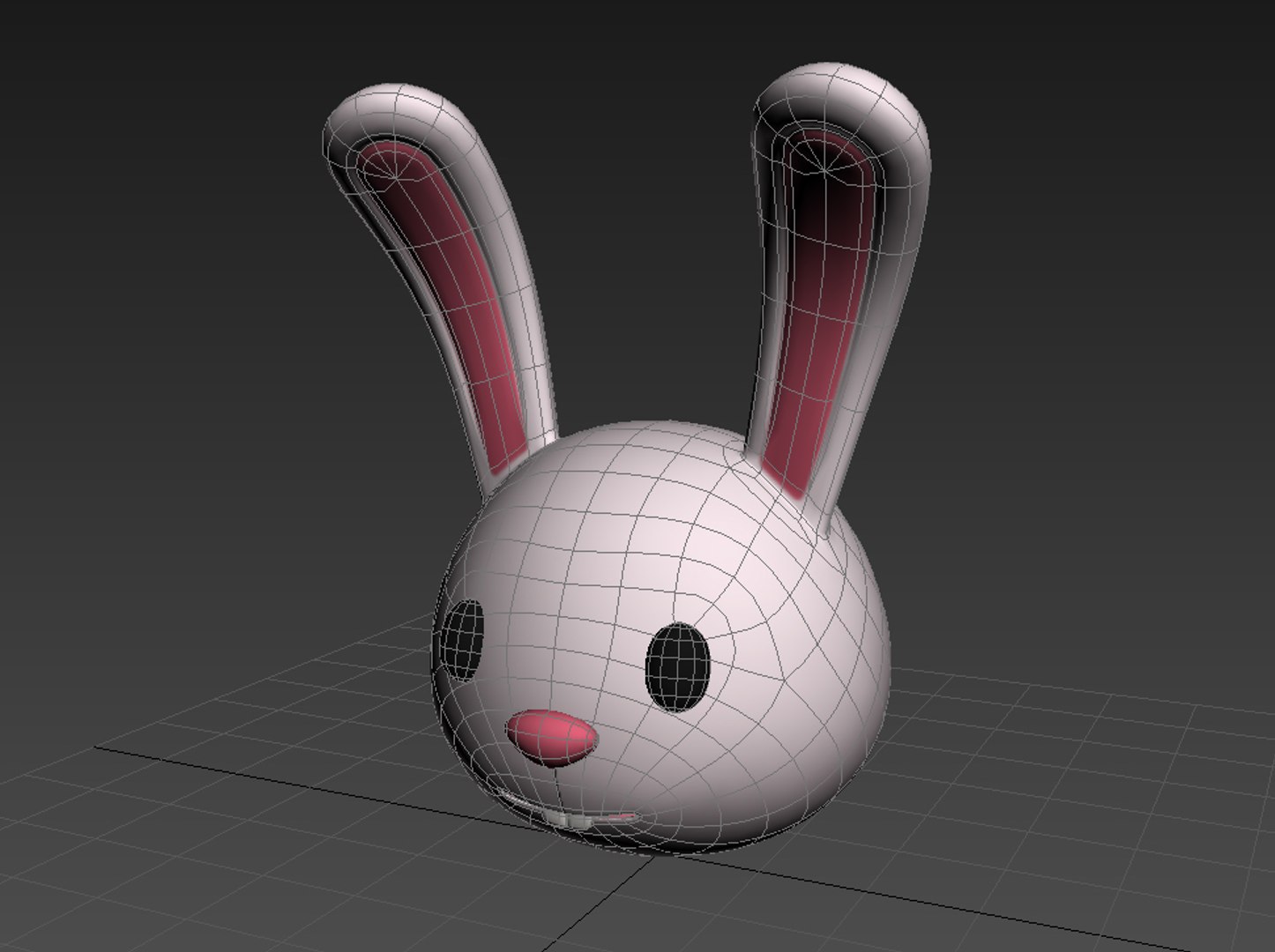 Rabbit Head Cartoon 3D Model - TurboSquid 1373938