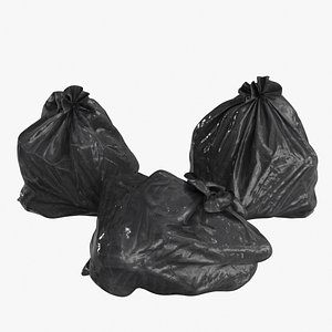 3D garbage bag model