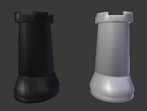 3d 3ds chess rook