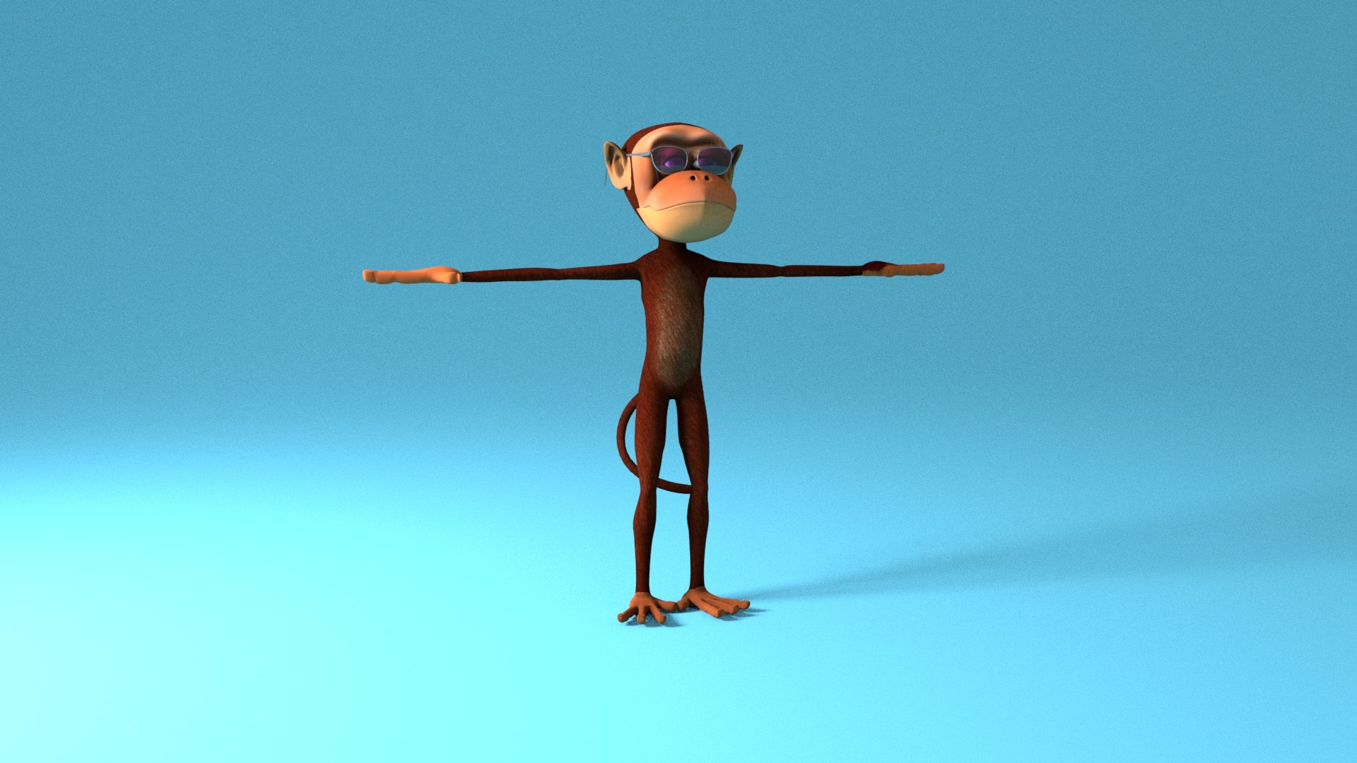 Cartoon Monkey Rigged 3D Model - TurboSquid 1390253