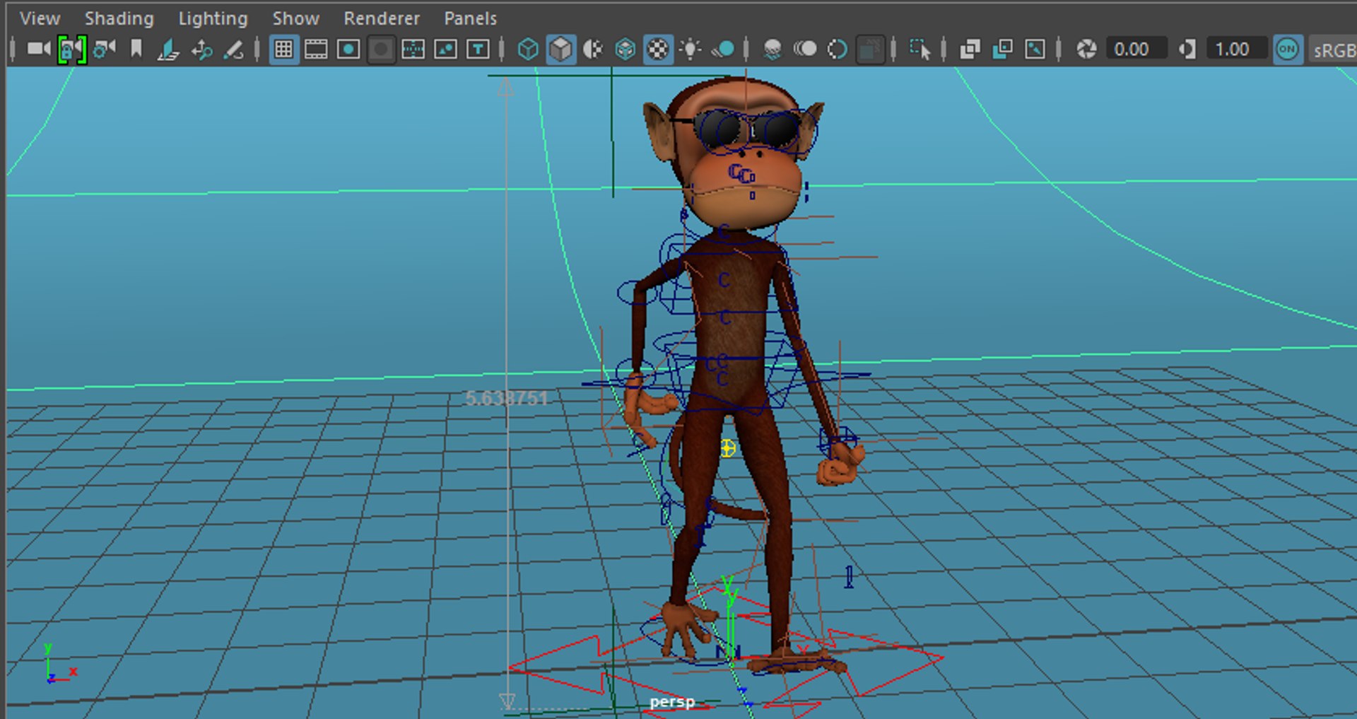 Cartoon Monkey Rigged 3D Model - TurboSquid 1390253