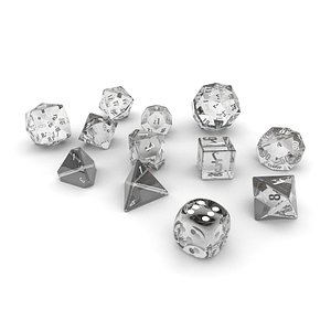 Polyhedral Dice Set - Glass