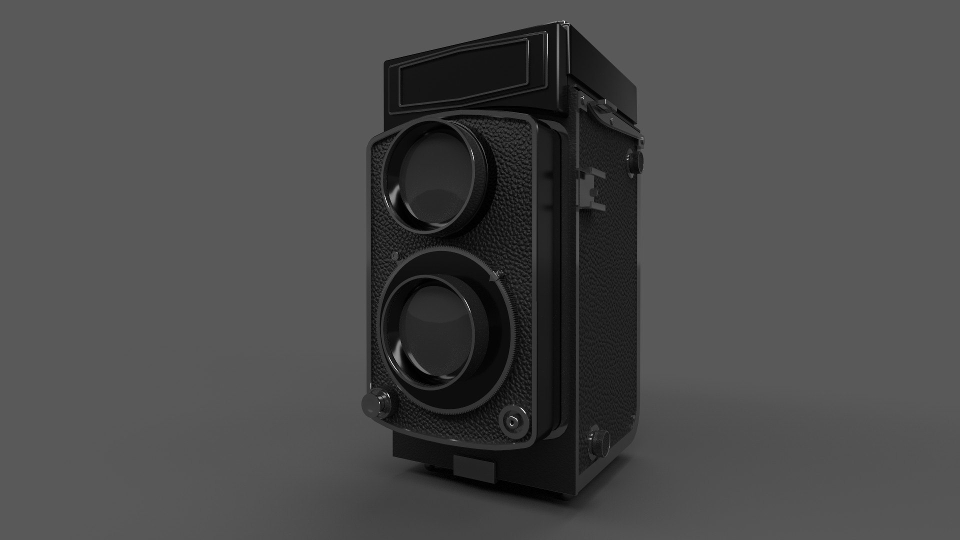 3D Twin Lens Reflex TLR Film Camera Model TurboSquid 2055707