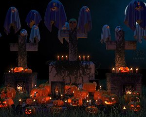 Halloween model set