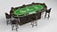 Set für einen Pokerraum