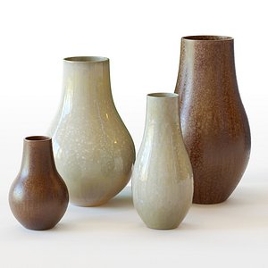 West Elm-Reactive Glaze Large Floor Vases