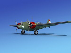 propellers martin b-10 bomber 3d max