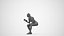 00533Helen007 - Adult Indian woman crouching during exercise in transitional seasonal sportswear