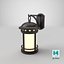 Vintage Decorative Street Wall Lantern Switched On