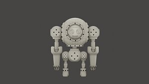 3D model Old Robot