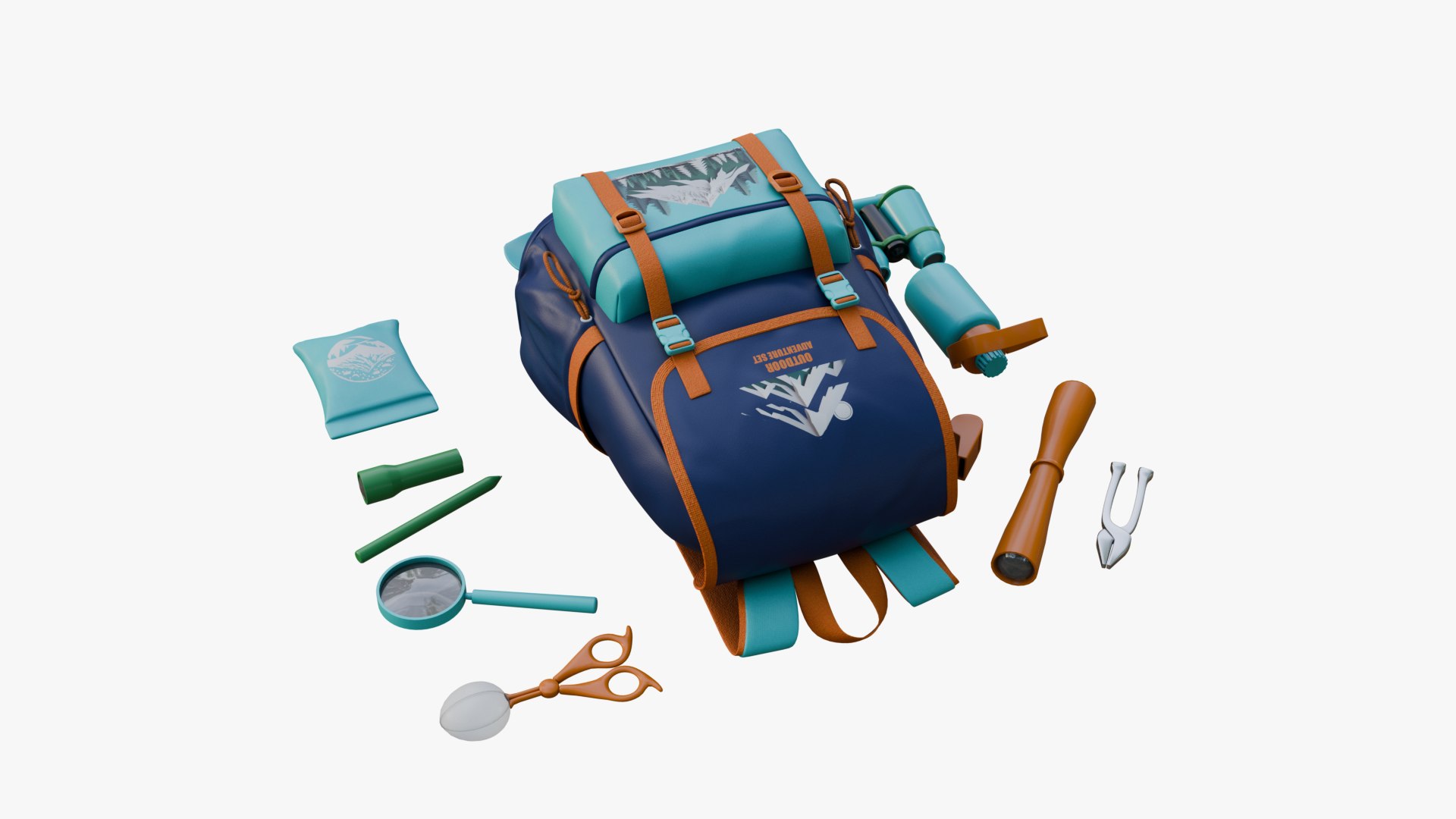 3D Backpack Adventure set https://p.turbosquid.com/ts-thumb/Sk/2foDqC/Mn/4/png/1715585528/1920x1080/fit_q87/cee92a639c027e8ebb9d55de087a514e0e3b67d4/4.jpg