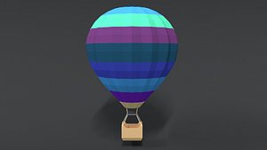 hot air balloon 3D model