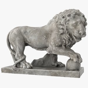 3D model chateau compiegne lion