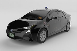 3D model japanese taxi