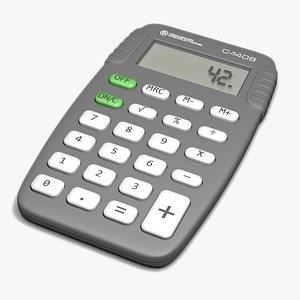 3d model of pocket calculator calc
