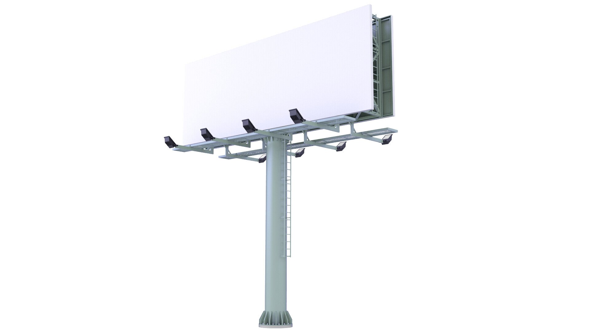 Street Billboard Pole 25 Model - TurboSquid 1815225