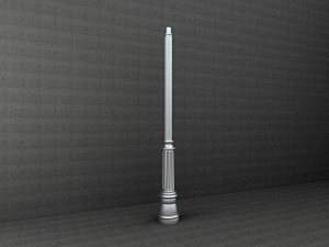 antique street lamp 3ds