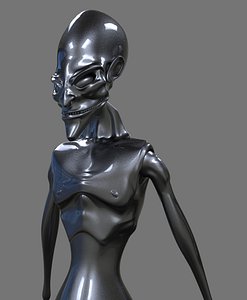 c4d grey alien