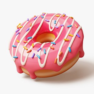 Pink Donut Stylized